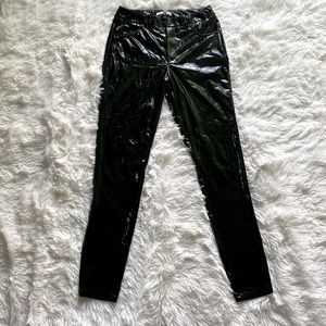 Dolls Kill blk  vinyl leggings.